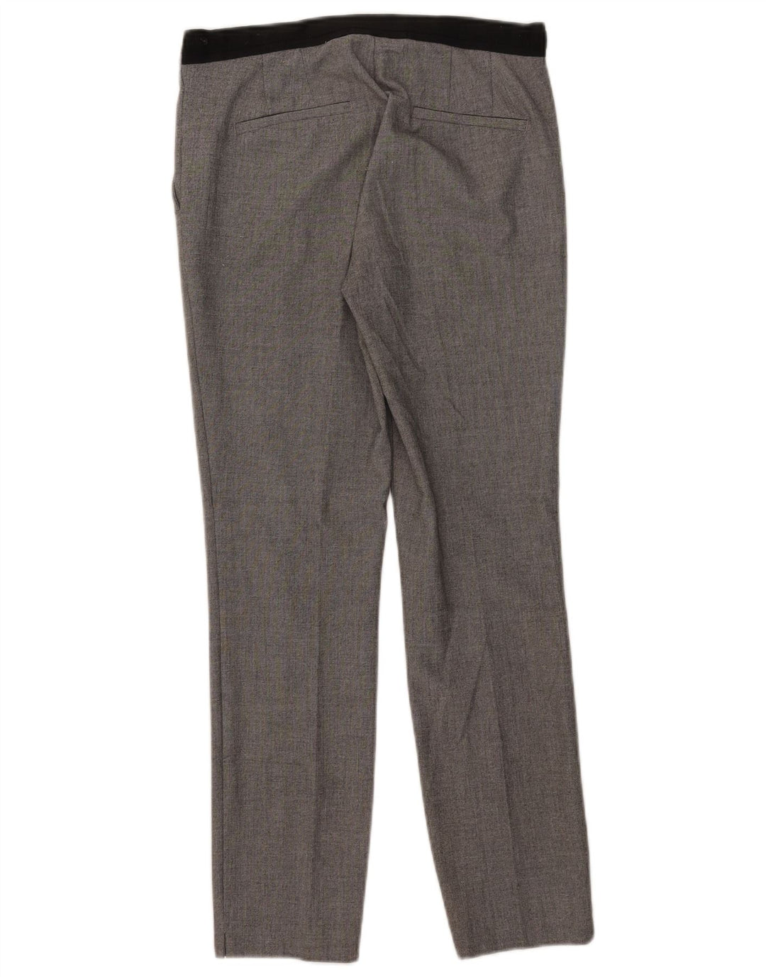 Zara Womens Slim Suit Trousers Small W26 L27 Grey Polyester