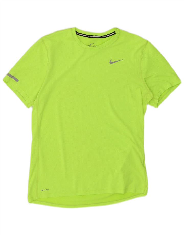 NIKE Mens Dri Fit T-Shirt Top Small Green