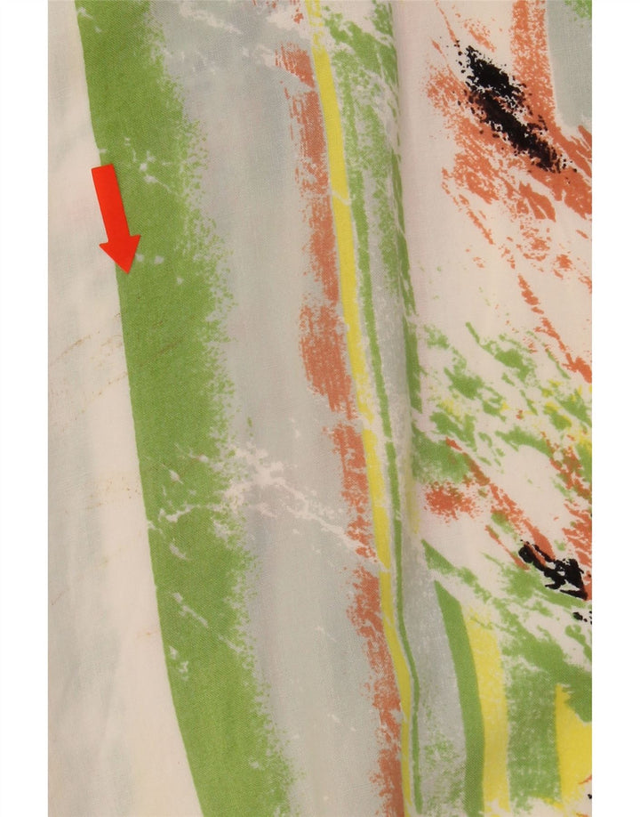 VINTAGE Mens Abstract Pattern Short Sleeve Shirt Medium Green Vintage Vintage and Second-Hand Vintage from Messina Hembry 