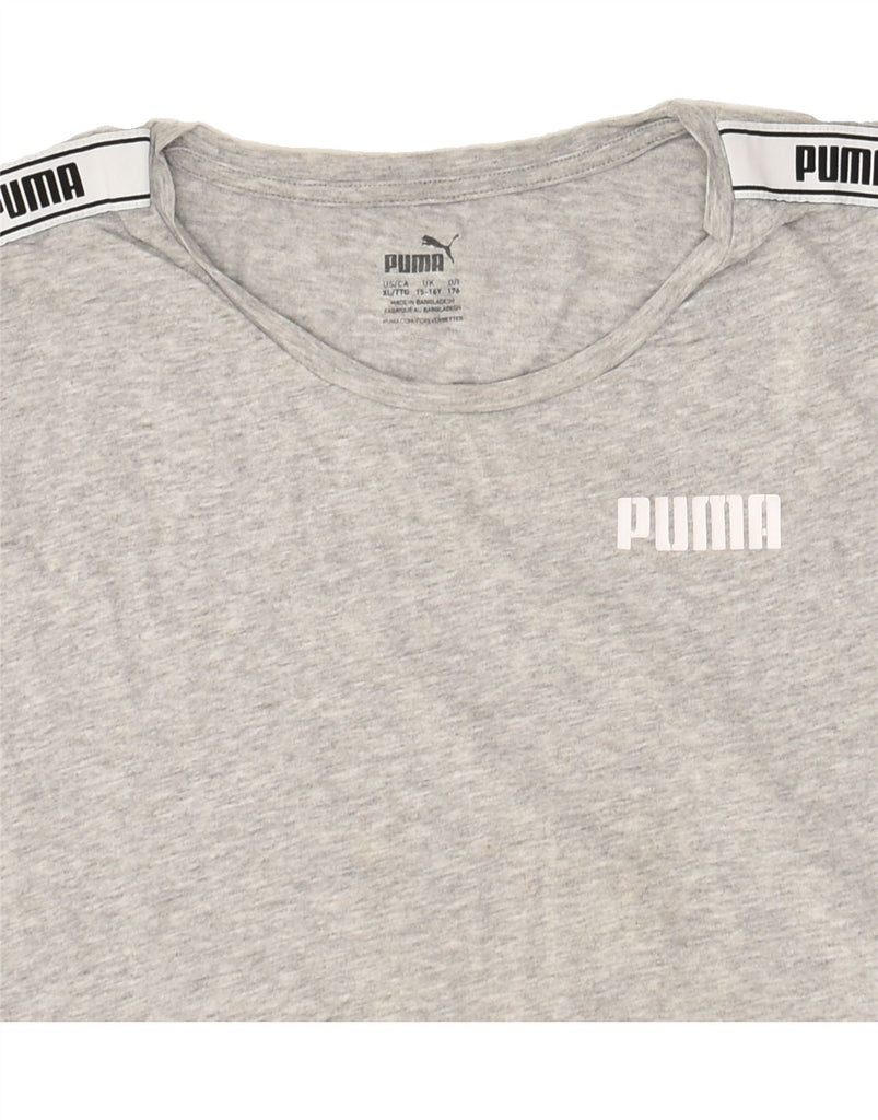 PUMA Girls Vest Top 15-16 Years Grey | Vintage Puma | Thrift | Second-Hand Puma | Used Clothing | Messina Hembry 