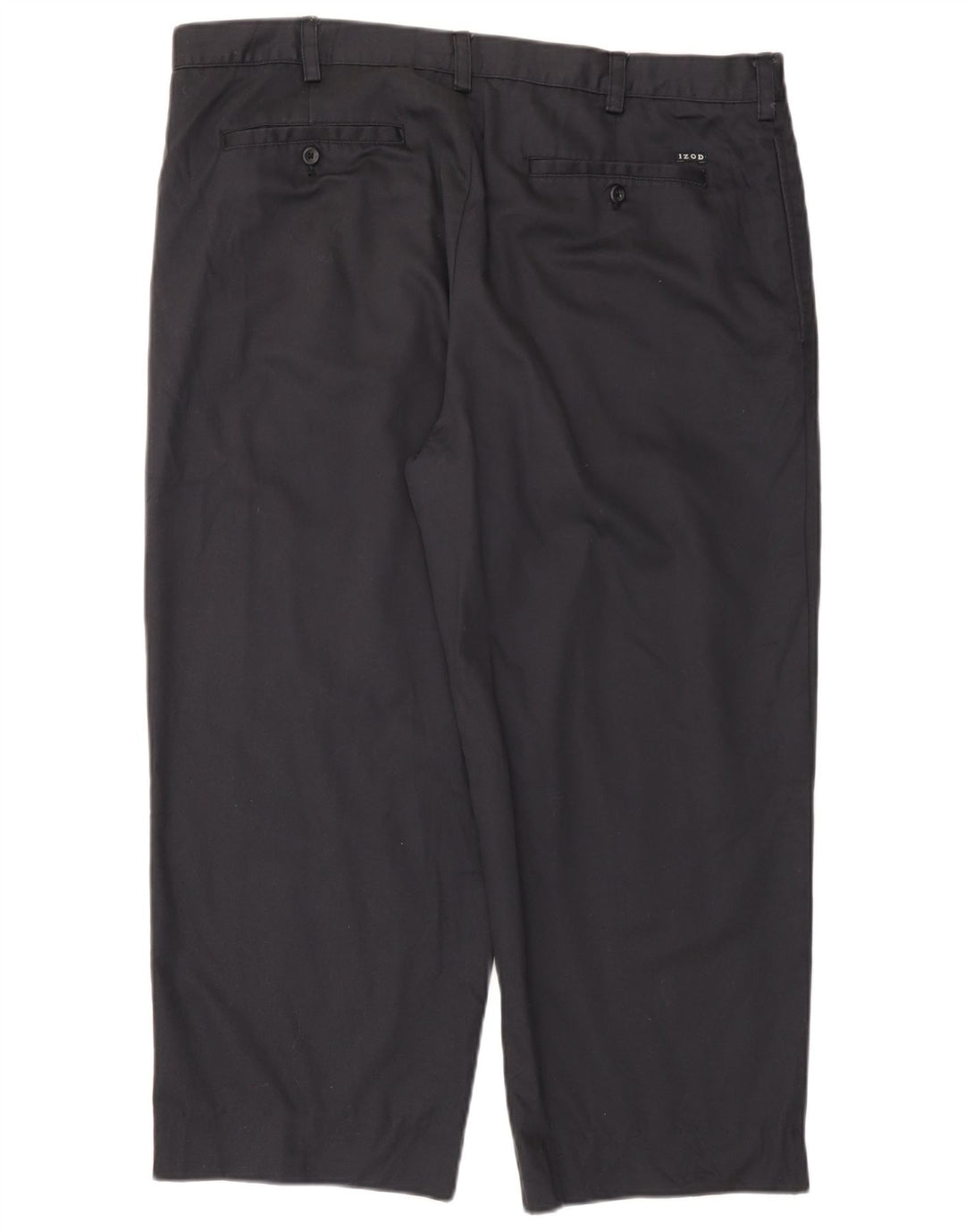 IZOD Mens Classic Fit Cropped Trousers W40 L25 Navy Blue