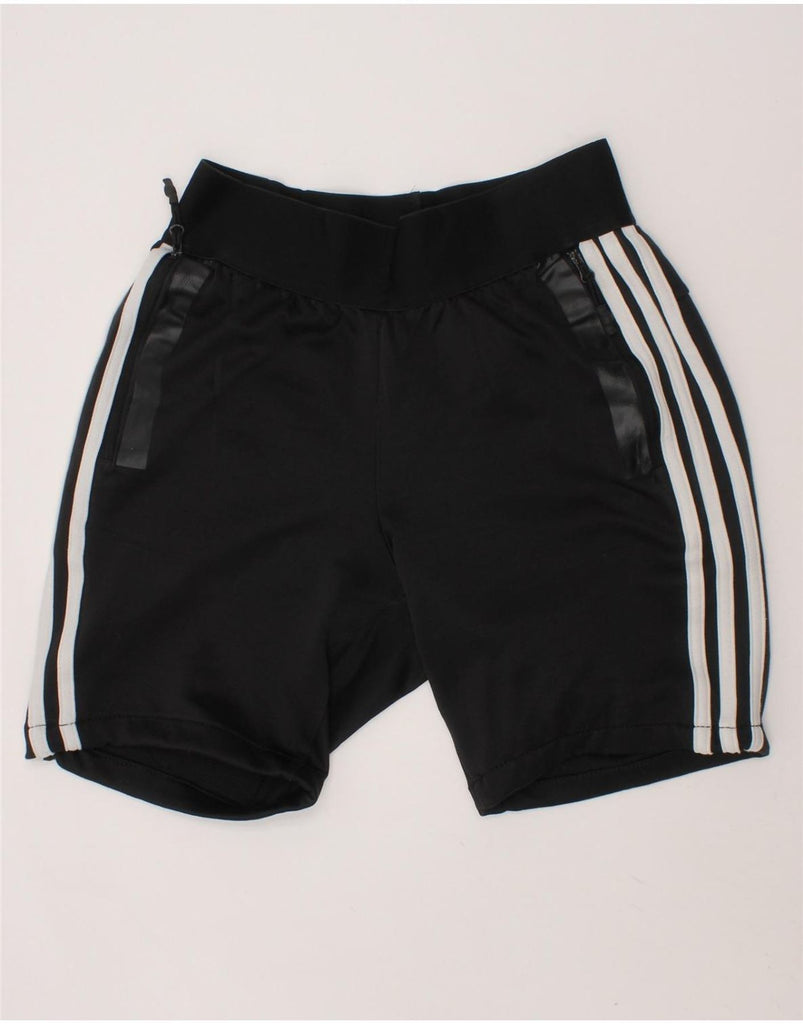 ADIDAS Womens Sport Shorts UK 0/2 2XS  Black Polyester Vintage Adidas and Second-Hand Adidas from Messina Hembry 