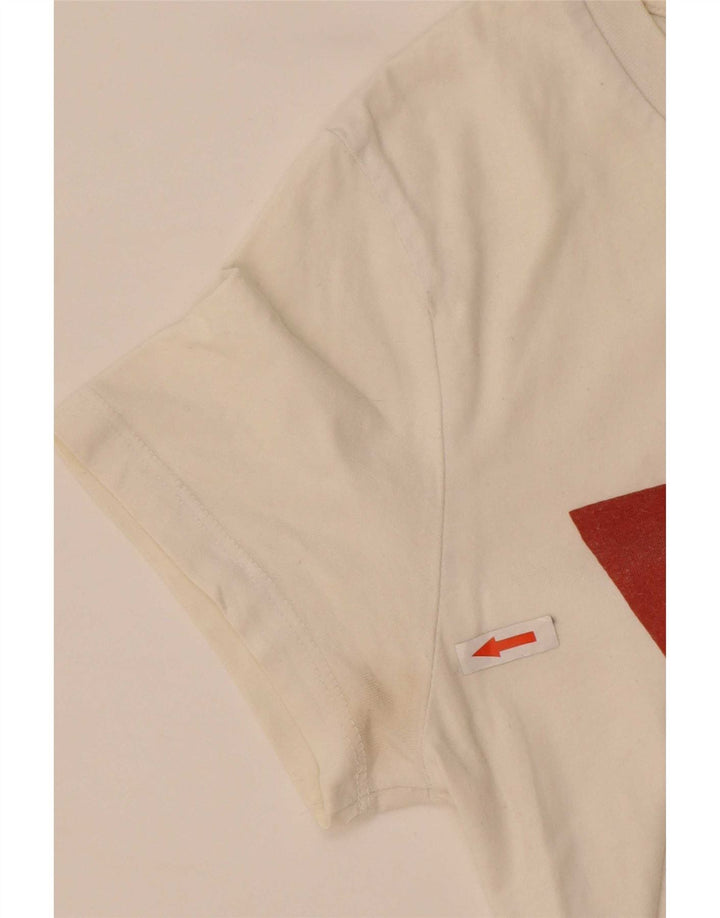 Levi's Womens Graphic T-Shirt Top UK 6 XS White