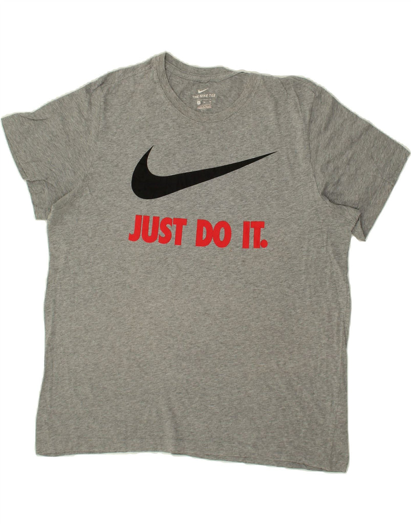 NIKE Mens Graphic T-Shirt Top XL Grey Cotton | Vintage Nike | Thrift | Second-Hand Nike | Used Clothing | Messina Hembry 