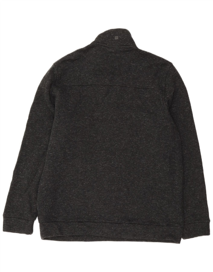 Mountain Warehouse Mens Zip Neck Sweatshirt Jumper XL Grey Flecked