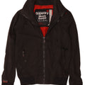 Superdry Mens Bomber Jacket UK 36 Small Black Polyester
