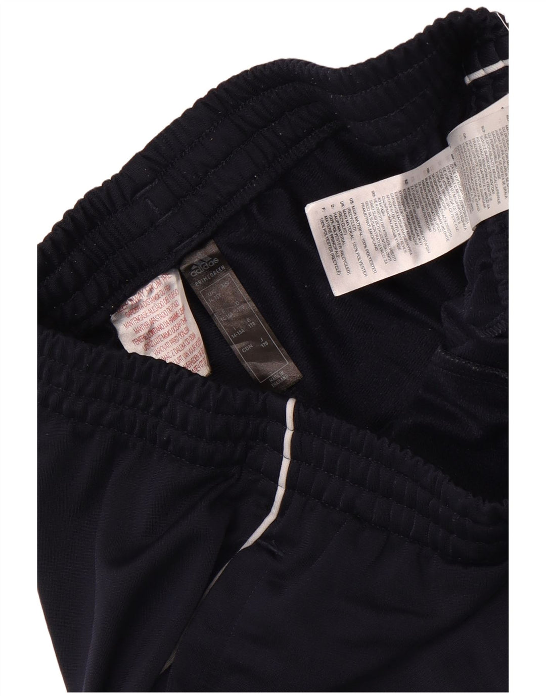 Adidas Boys Tracksuit Trousers Joggers 14-15 Years Navy Blue Polyester