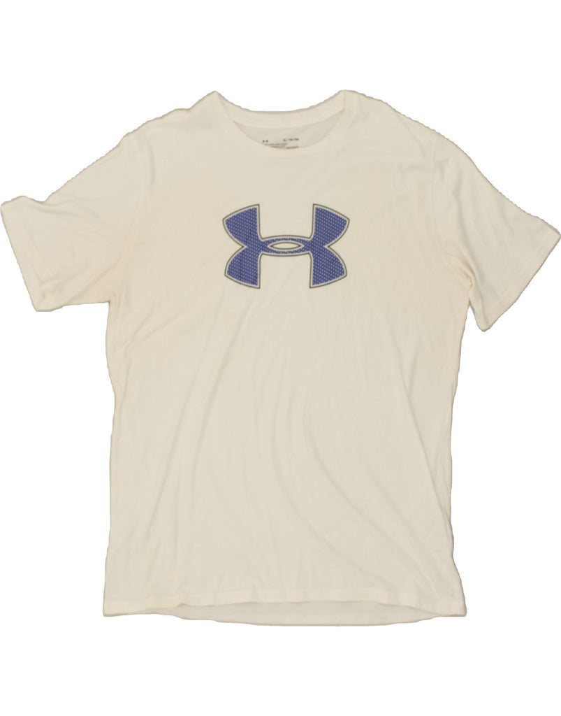 UNDER ARMOUR Mens Graphic T-Shirt Top XL White Cotton | Vintage Under Armour | Thrift | Second-Hand Under Armour | Used Clothing | Messina Hembry 