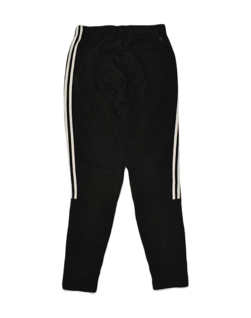 ADIDAS Womens Tracksuit Trousers UK 10 Small Black Polyester | Vintage Adidas | Thrift | Second-Hand Adidas | Used Clothing | Messina Hembry 