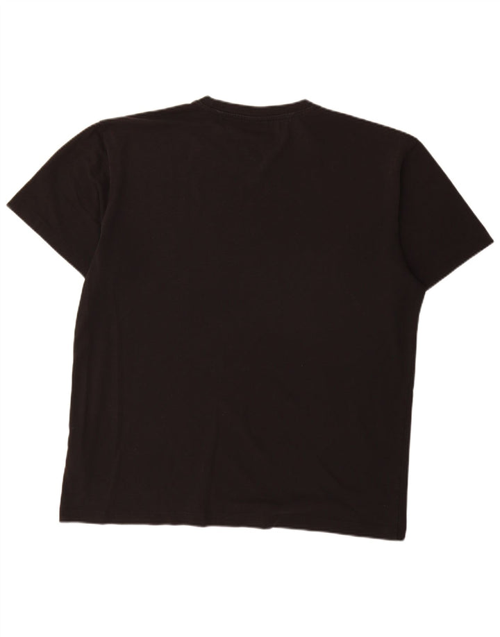 Tommy Hilfiger Mens Graphic T-Shirt Top 2XL Black