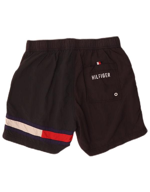 Tommy Hilfiger Mens Swimming Shorts Small Grey Colourblock Polyamide