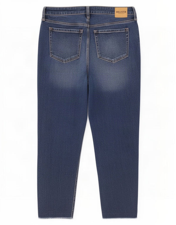 Hollister Womens Mom High Rise Tapered Jeans W31 L27 Blue Cotton