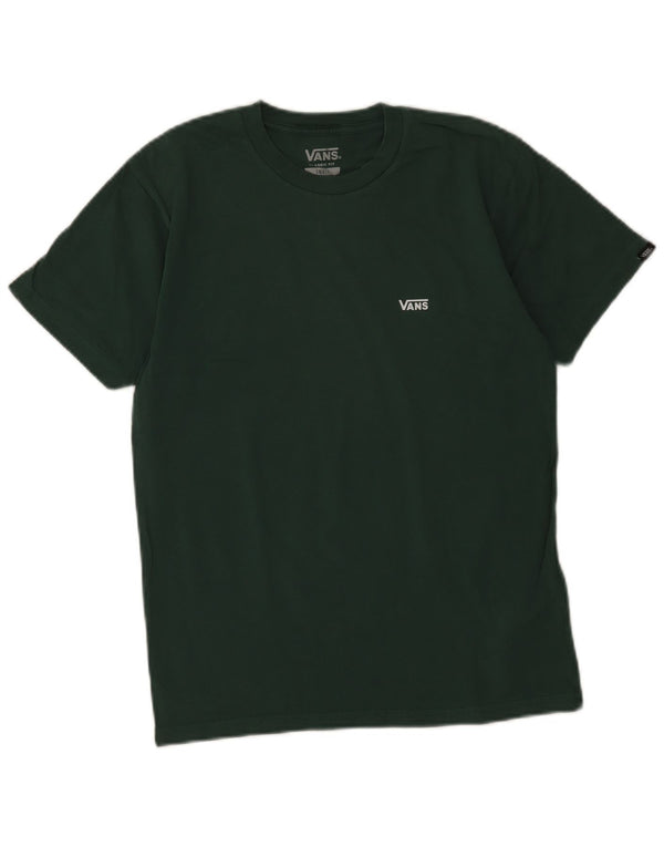 Vans Mens Classic Fit T-Shirt Top Small Green Cotton