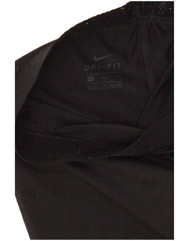 Nike Womens Dri Fit Graphic Leggings UK 14 Medium  Black