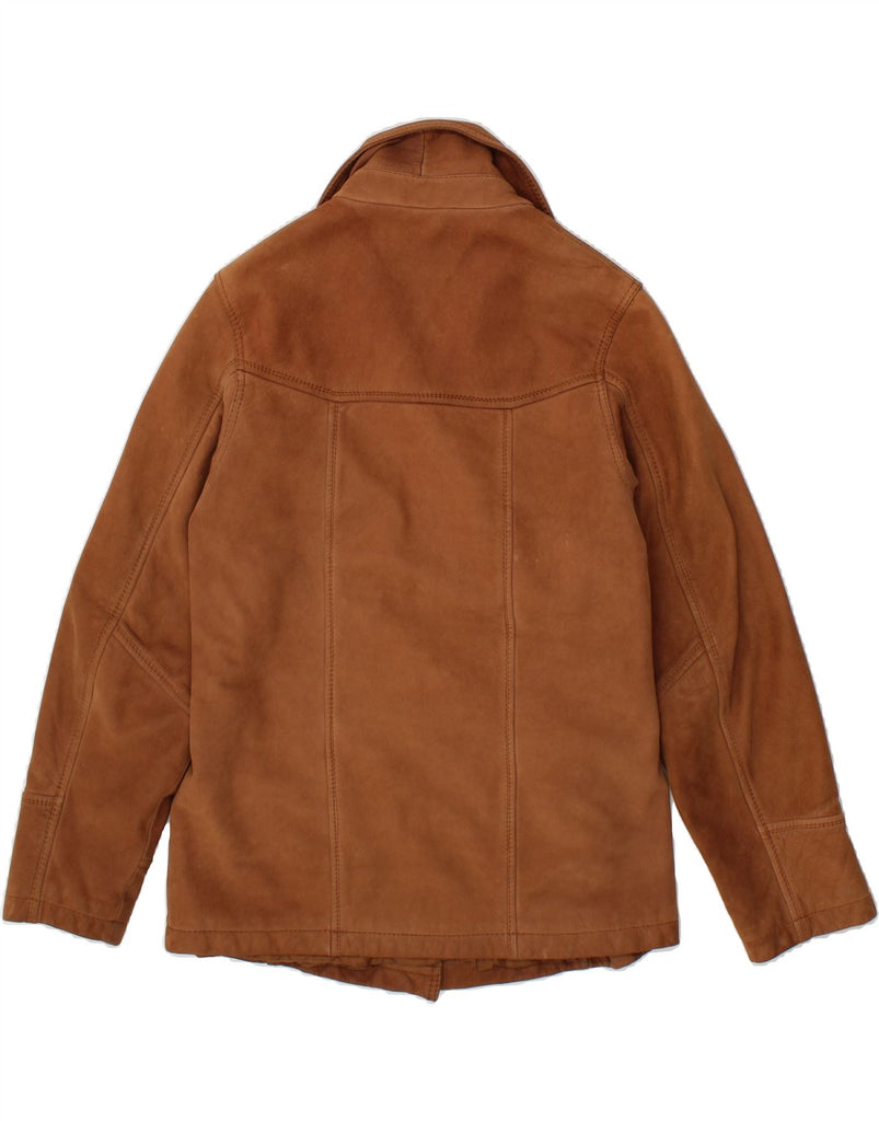 GIORGIO MOBIANI Womens Oversized Leather Jacket UK 10 Small Brown Leather Vintage Giorgio Mobiani and Second-Hand Giorgio Mobiani from Messina Hembry 