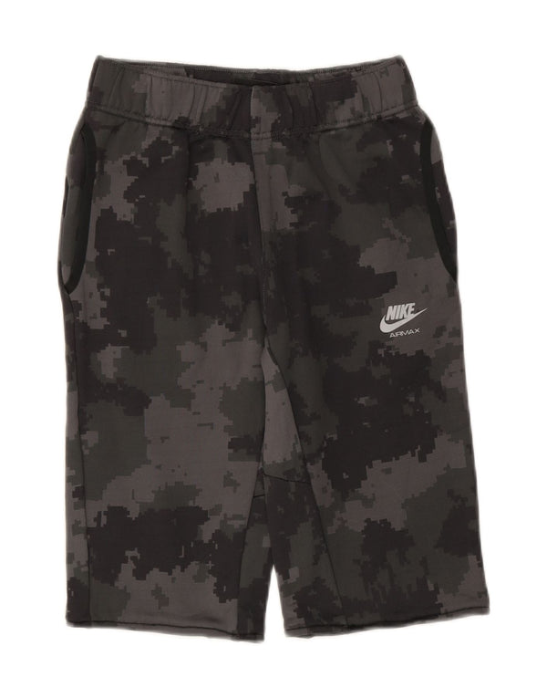 Nike Boys Bermuda Sport Shorts 12-13 Years Large Grey Camouflage Cotton