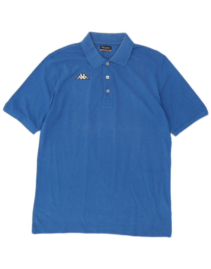 Kappa Mens Polo Shirt Large Blue Cotton