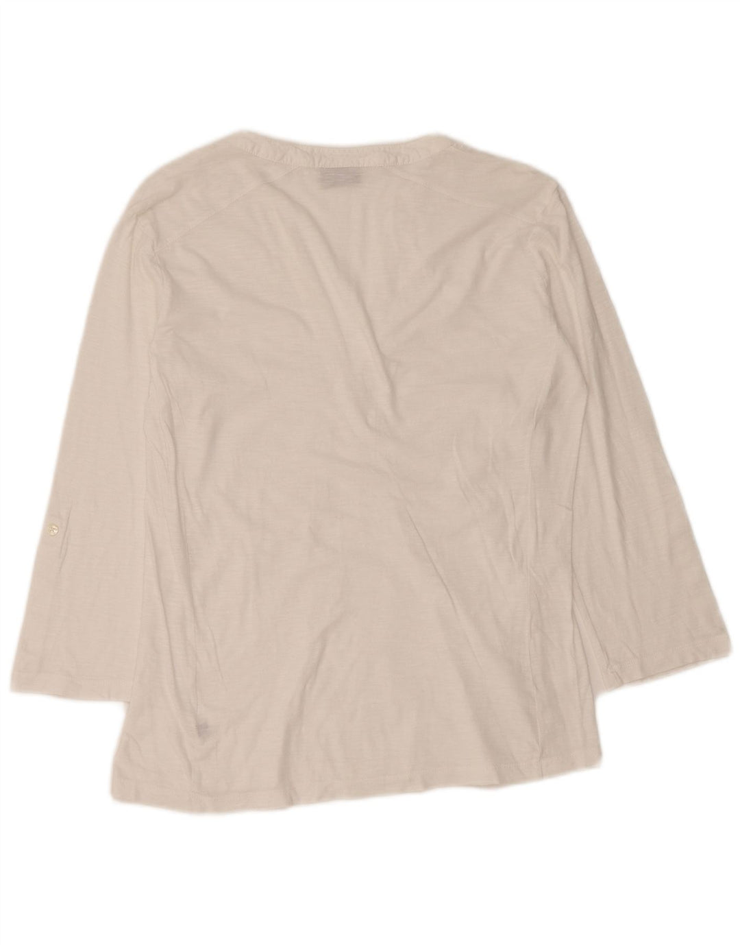 NAPAPIJRI Womens 3/4 Sleeve Blouse Top UK 10 Small White Floral