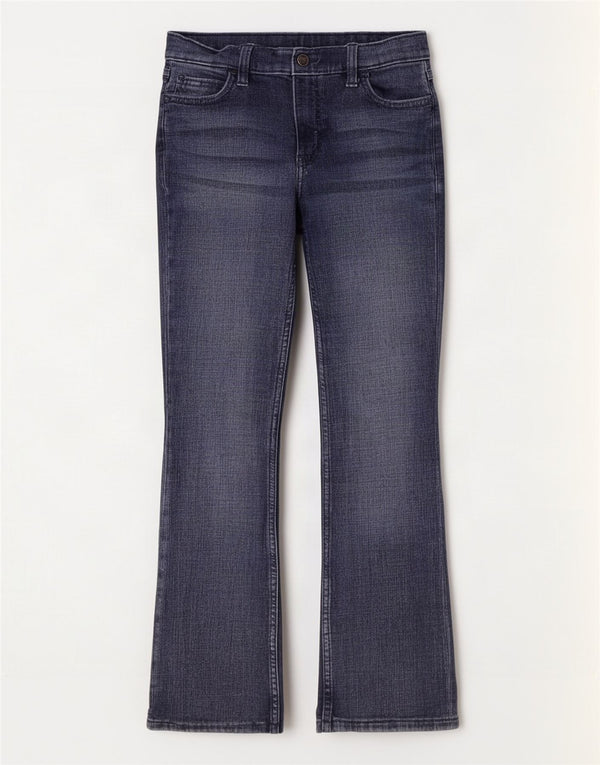 Wrangler Girls Bootcut Jeans 13-14 Years W26 L28 Navy Blue Cotton
