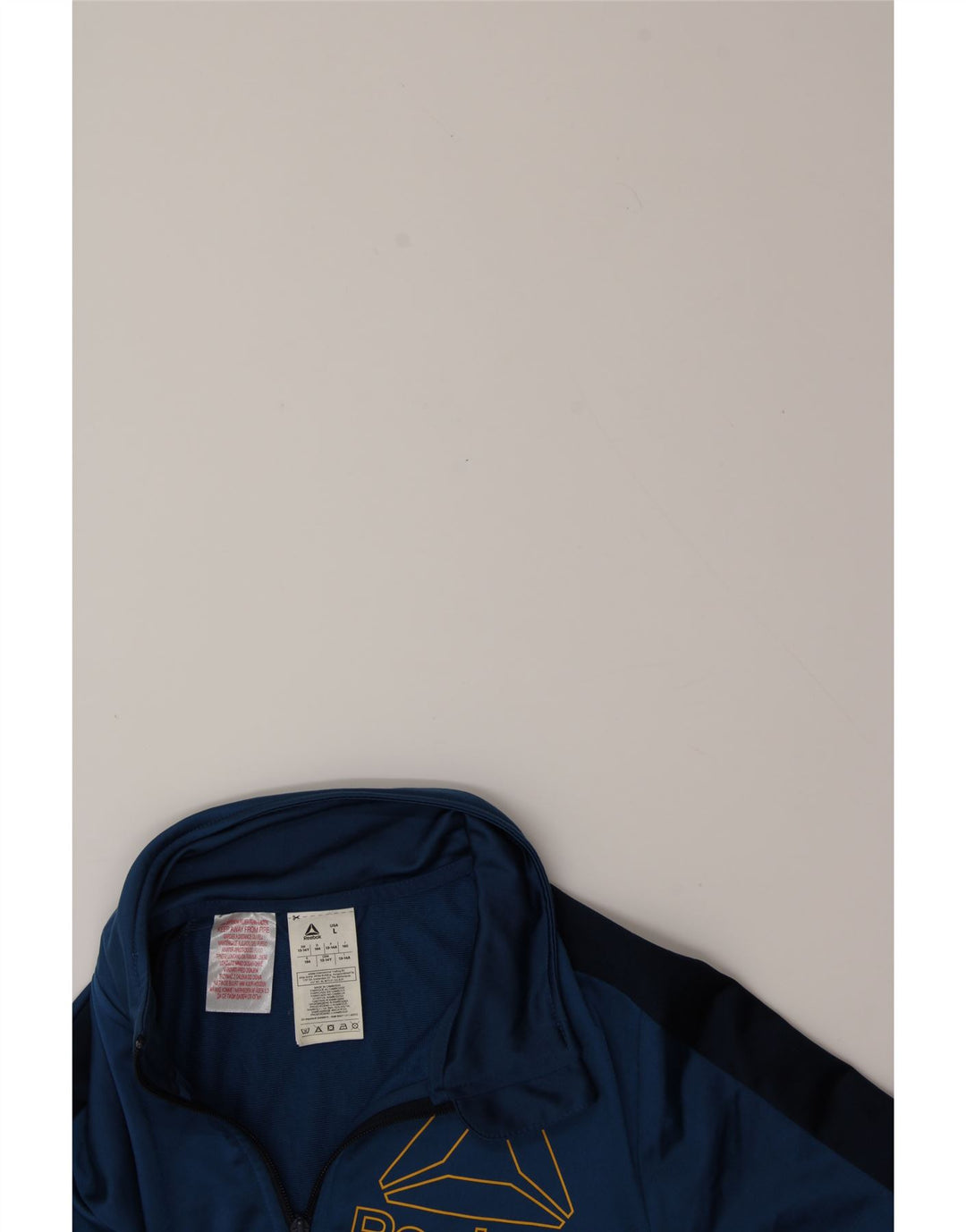 REEBOK Boys Tracksuit Top Jacket 13-14 Years Blue Polyester Vintage Reebok and Second-Hand Reebok from Messina Hembry 