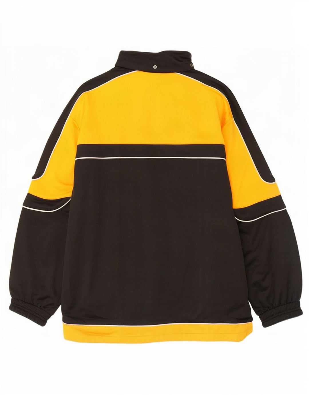 Diadora Mens Tracksuit Top Jacket UK 38 Medium Black Colourblock Polyester