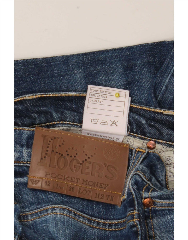 Roy Rogers Womens Slim Jeans UK 12 Medium W26 L30 Blue Cotton