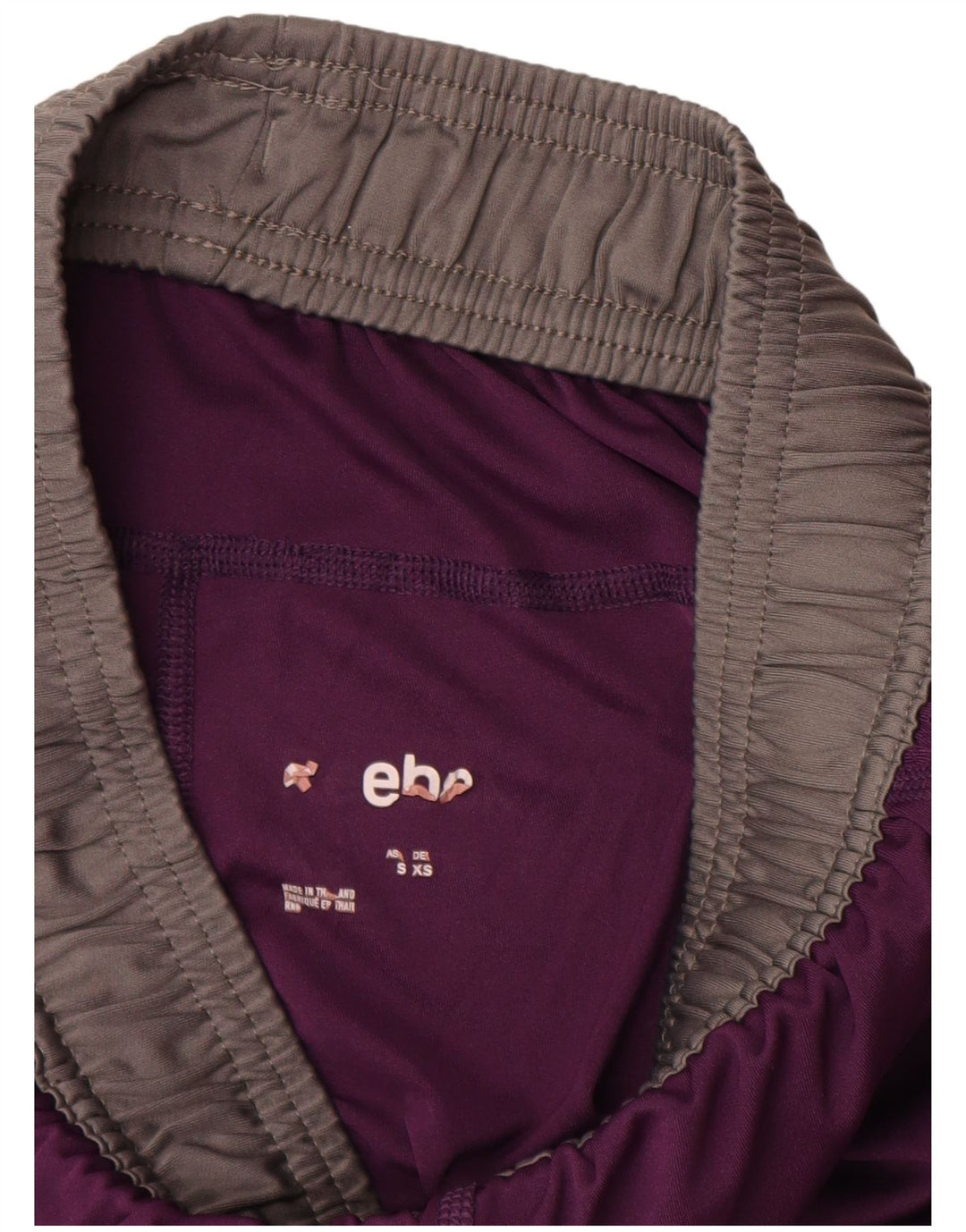 REEBOK Boys Sport Shorts 7-8 Years XS Purple Colourblock Polyester