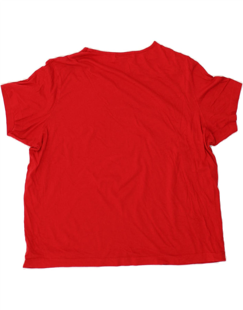 EDDIE BAUER Womens T-Shirt Top UK 20 2XL Red Cotton Vintage Eddie Bauer and Second-Hand Eddie Bauer from Messina Hembry 