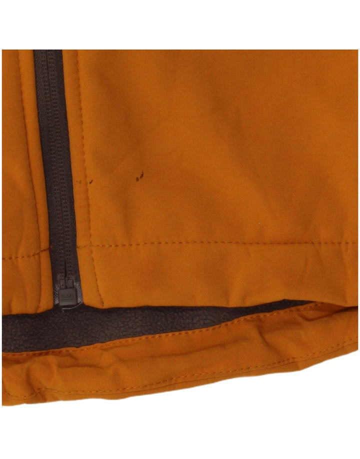 Mountain Warehouse Mens Hooded Windbreaker Jacket UK 34 XS Yellow Polyester