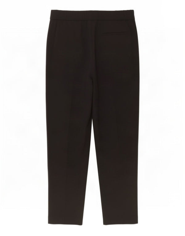 Marks & Spencer Womens Straight Casual Trousers UK 16 Large W34 L28 Black