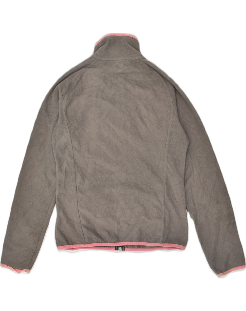 KAPPA Womens Fleece Jacket UK 14 Medium Grey Polyester | Vintage Kappa | Thrift | Second-Hand Kappa | Used Clothing | Messina Hembry 
