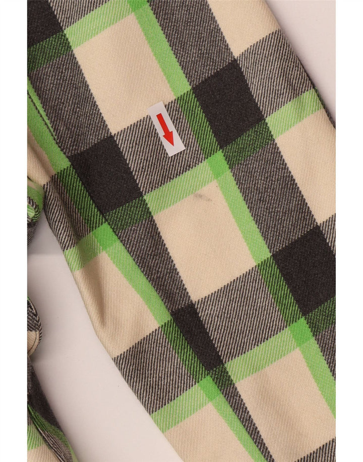 Vintage Womens Overcoat UK 12 Medium Multicoloured Check New Wool