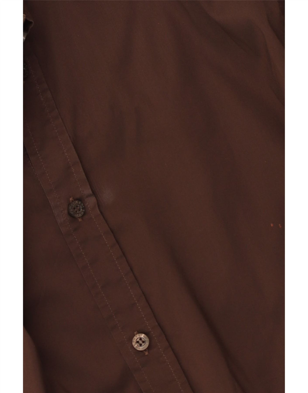 Trussardi Jeans Mens Shirt 2XL Brown Cotton