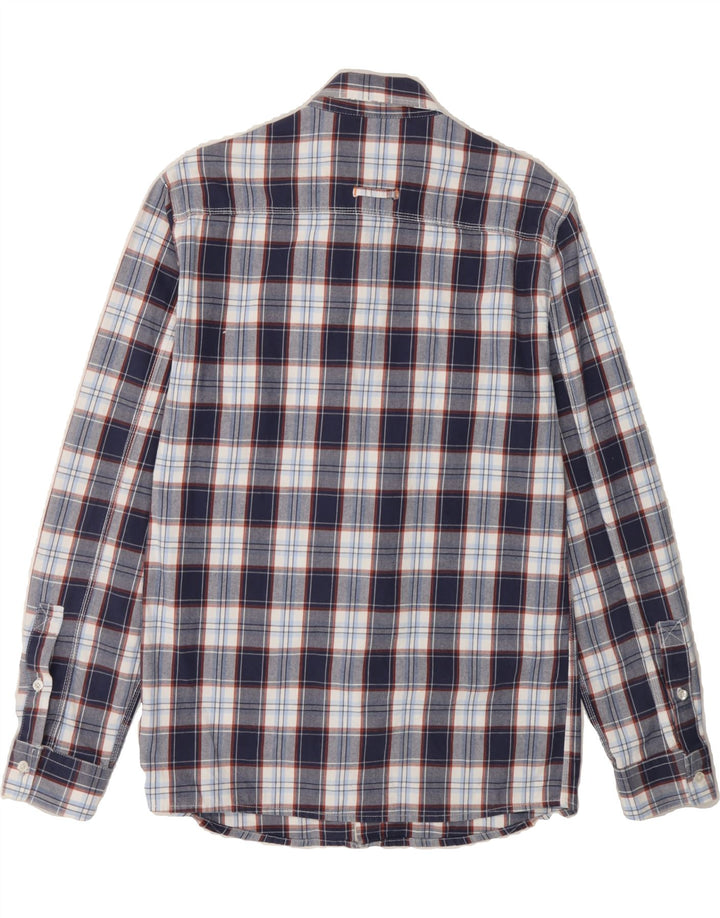PEPE JEANS Mens Flannel Shirt Large Blue Check Cotton Vintage PEPE Jeans and Second-Hand PEPE Jeans from Messina Hembry 