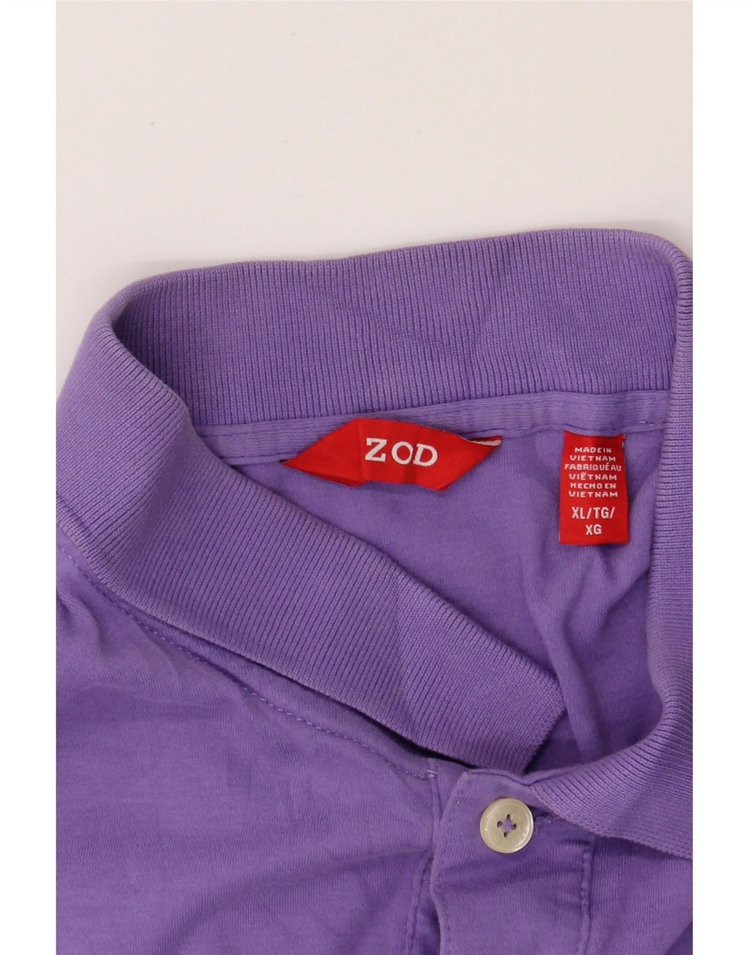 IZOD Mens Polo Shirt XL Purple Cotton Vintage Izod and Second-Hand Izod from Messina Hembry 
