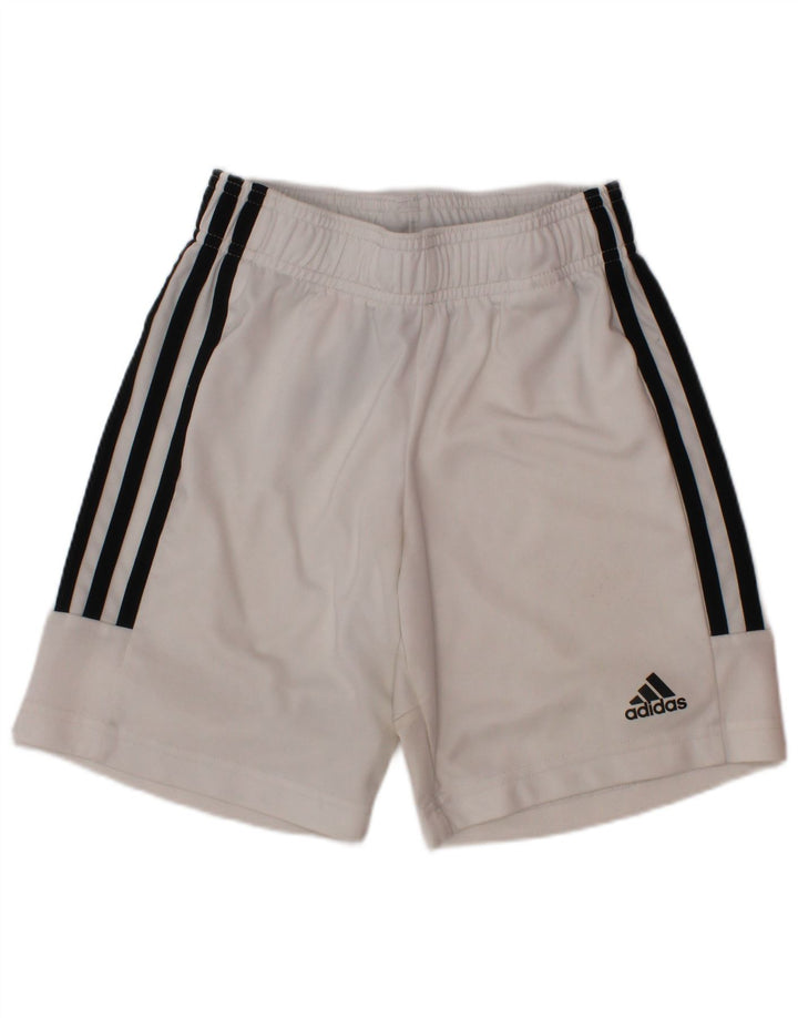 Adidas Boys Aeroready Sport Shorts 7-8 Years  White Polyester