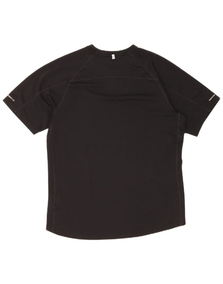 Nike Mens Dri Fit T-Shirt Top Large Black Polyester