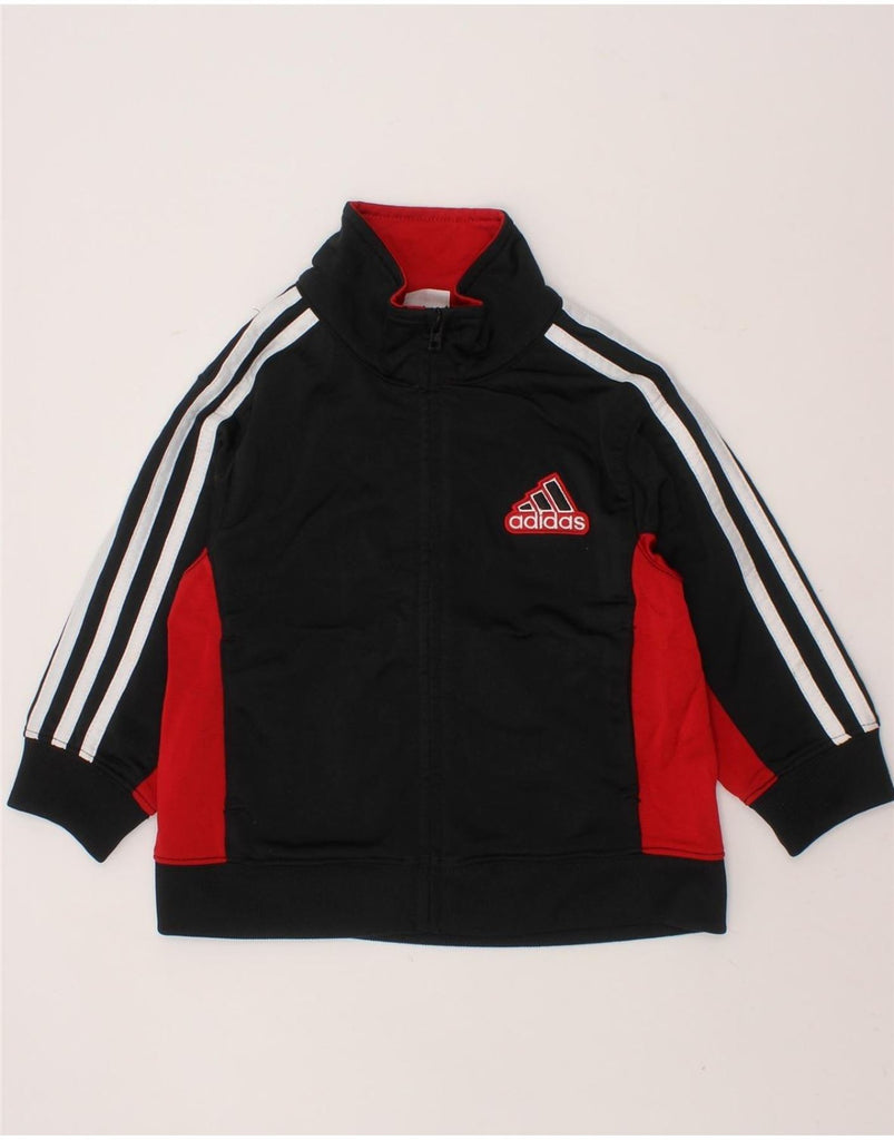 ADIDAS Baby Boys Tracksuit Top Jacket 18-24 Months Black Colourblock Vintage Adidas and Second-Hand Adidas from Messina Hembry 