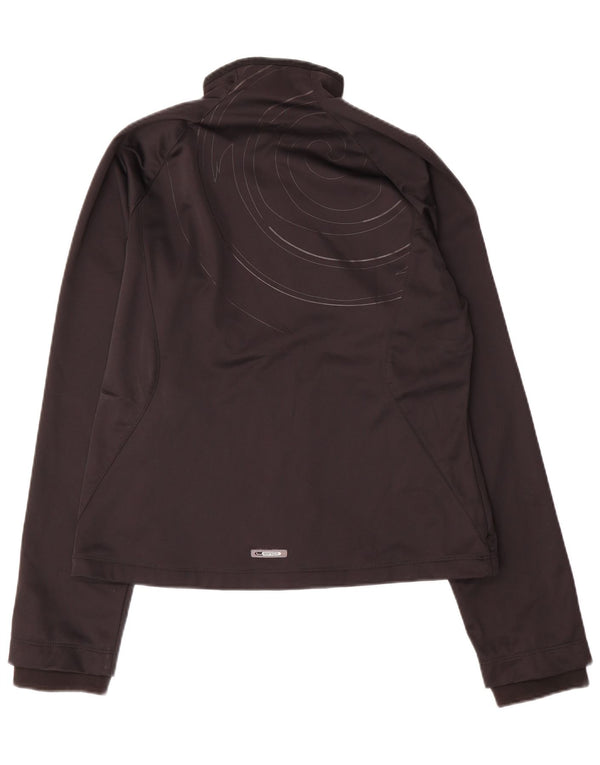 Puma Womens Graphic Tracksuit Top Jacket UK 14 Medium Black