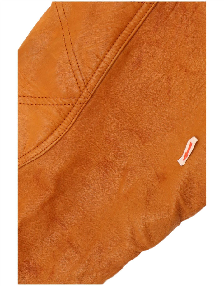 Vintage Mens Leather Jacket UK 40 Large Brown