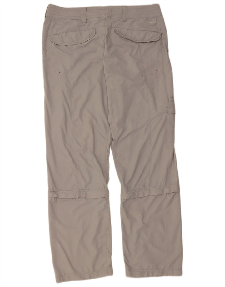 COLUMBIA Womens Titanium Regular Cargo Trousers US 14 XL W36 L31 Grey