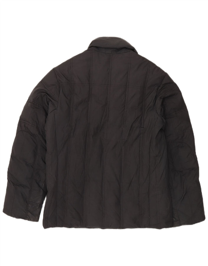 TRUSSARDI JEANS Mens Padded Jacket IT 46 Small Black