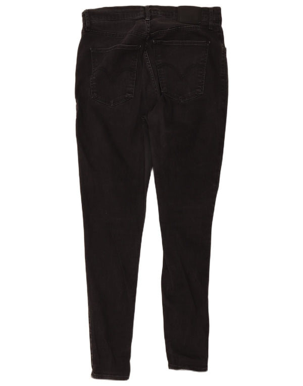 Levi's Womens Mile High Super Skinny Jeans US 14 XL W34 L30 Black Cotton