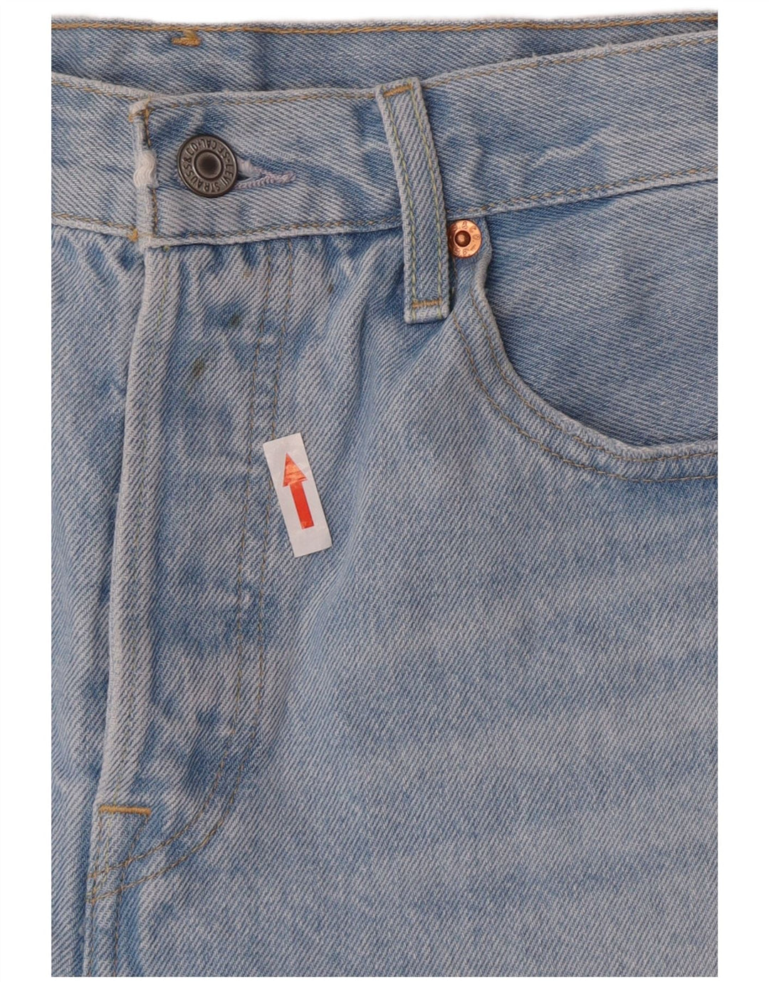 Levi's Womens 501 Denim Distressed Hot Pants W28 Medium Blue