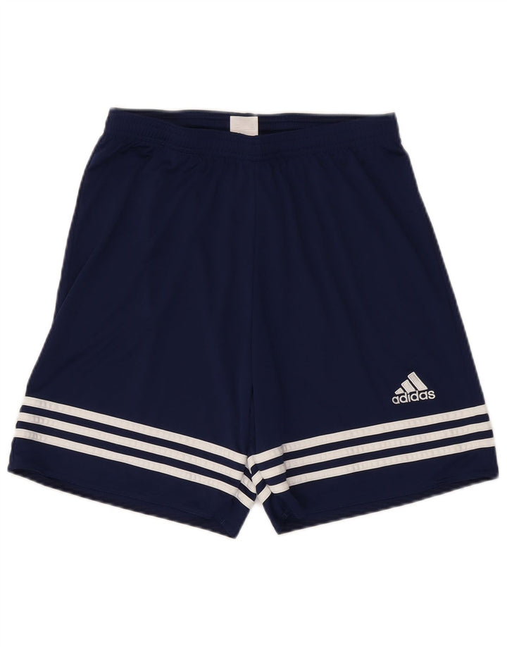Adidas Mens Climalite Sport Shorts Medium Navy Blue Polyester