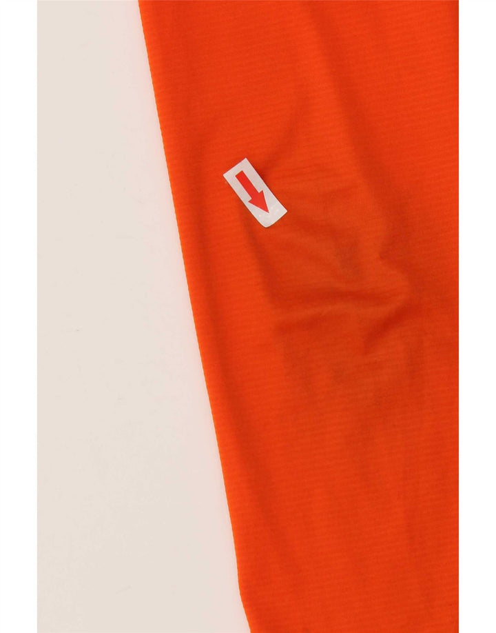 Adidas Boys Aeroready Top Long Sleeve 11-12 Years Orange Polyester