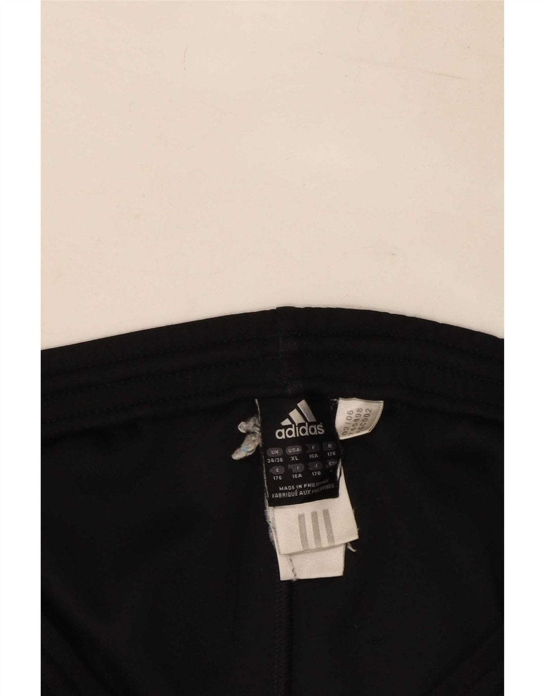 Adidas Boys Tracksuit Trousers 15-16 Years Black Polyester