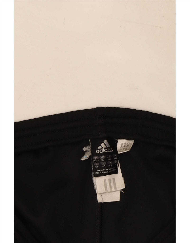 Adidas Boys Tracksuit Trousers 15-16 Years Black Polyester