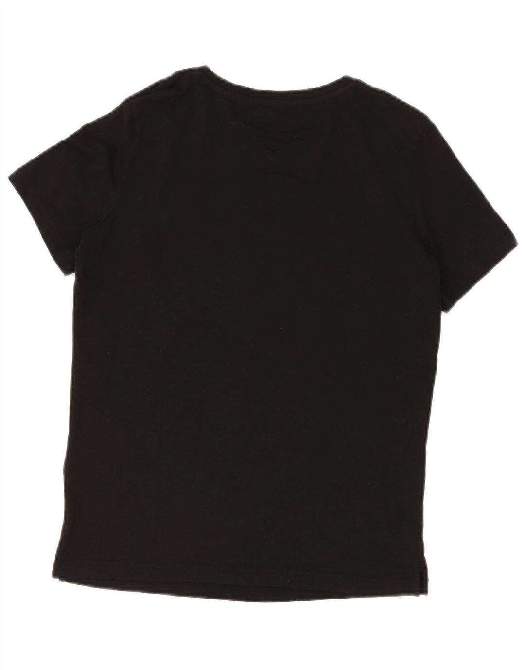Guess Womens Graphic T-Shirt Top UK 14 Medium Black Cotton