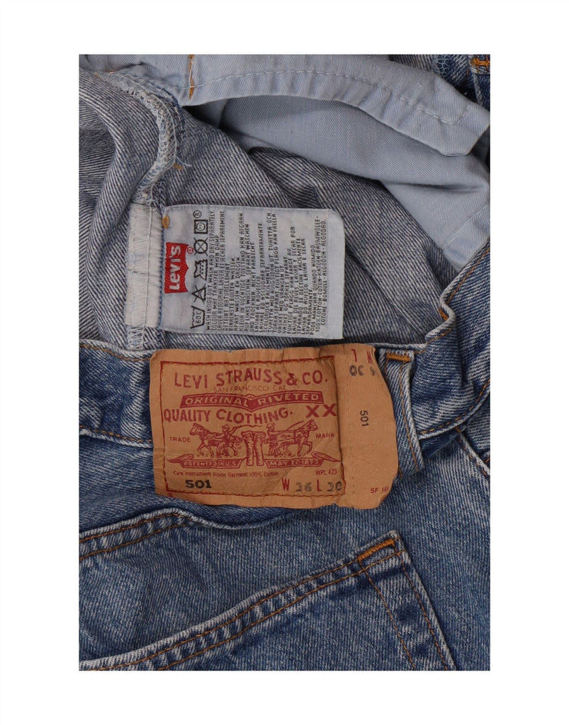 LEVI'S Mens 501 Straight Jeans W36 L30 Blue Cotton Vintage Levi's and Second-Hand Levi's from Messina Hembry 